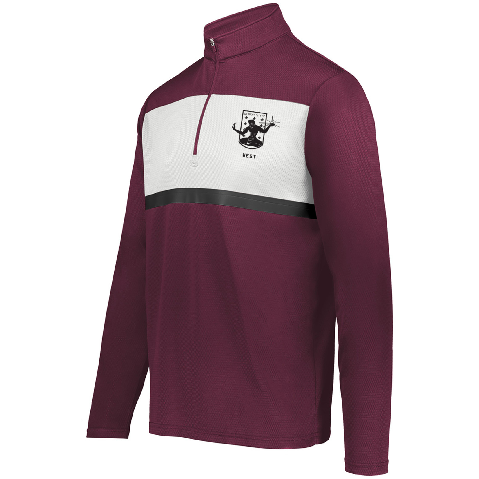 DCFC PRISM BOLD 1/4 ZIP PULLOVER (MAROON/WHITE)