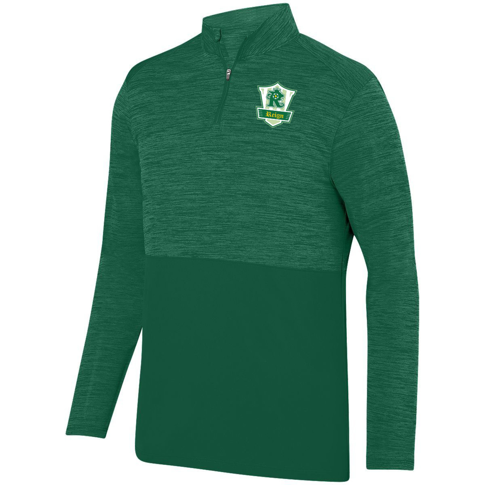 PLYMOUTH REIGN SHADOW TONAL HEATHER 1/4 ZIP PULLOVER (GREEN)