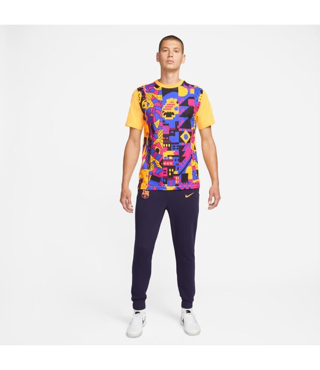 Nike FC Barcelona 21/22 Voice Tee (Yellow/Red/Blue)