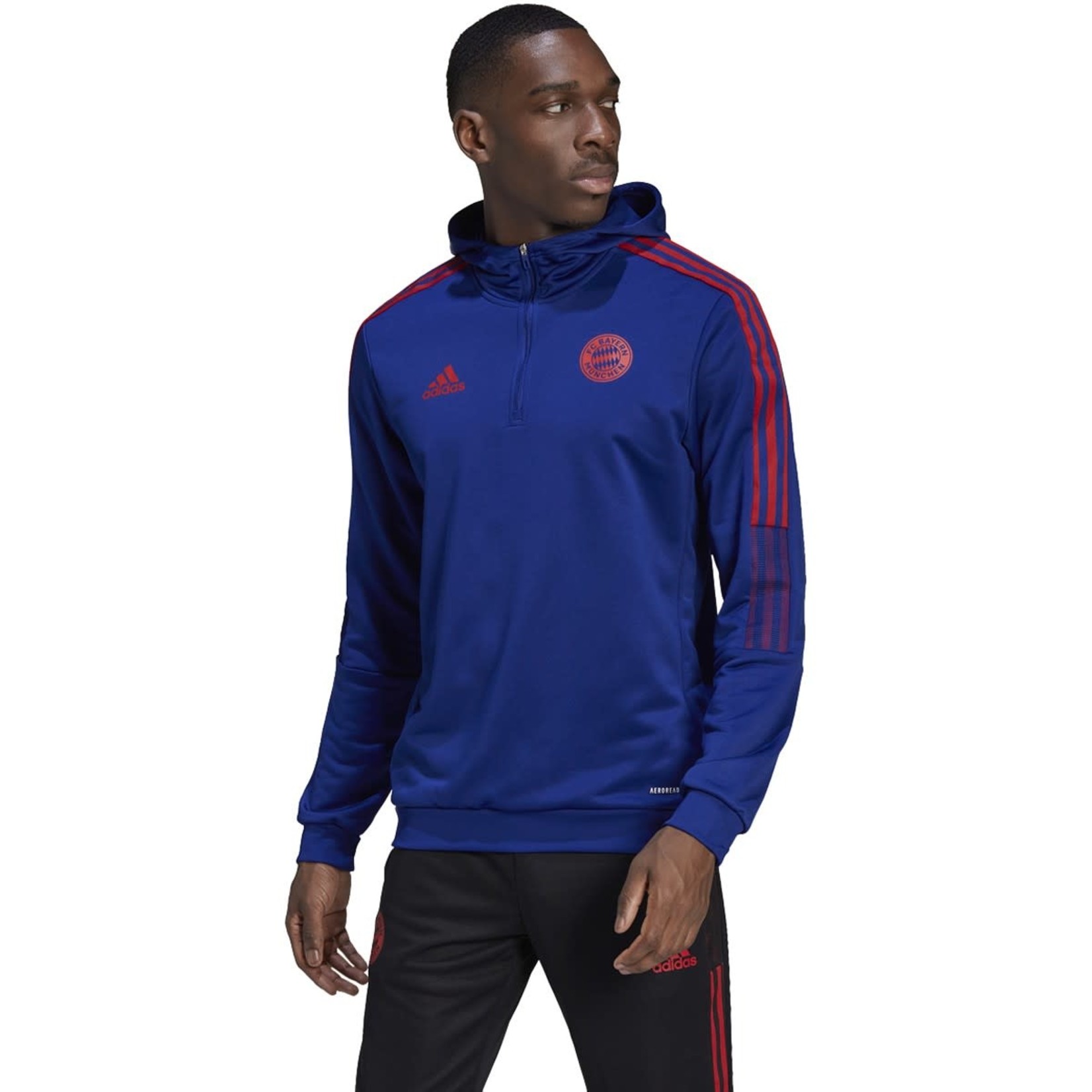 Adidas Bayern Munich 21/22 Training Jersey (Blue/Red)