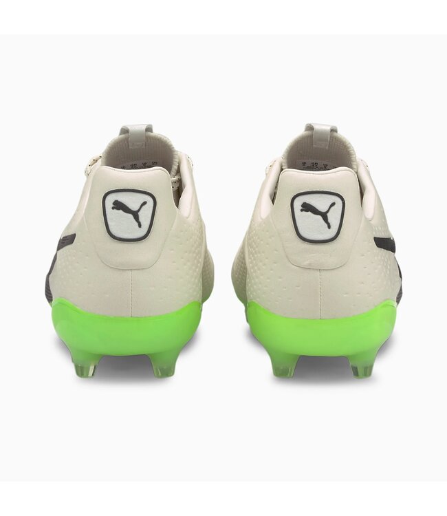 PUMA King Platinum 21 Vegan FG/AG (Ivory/Black/Lime)