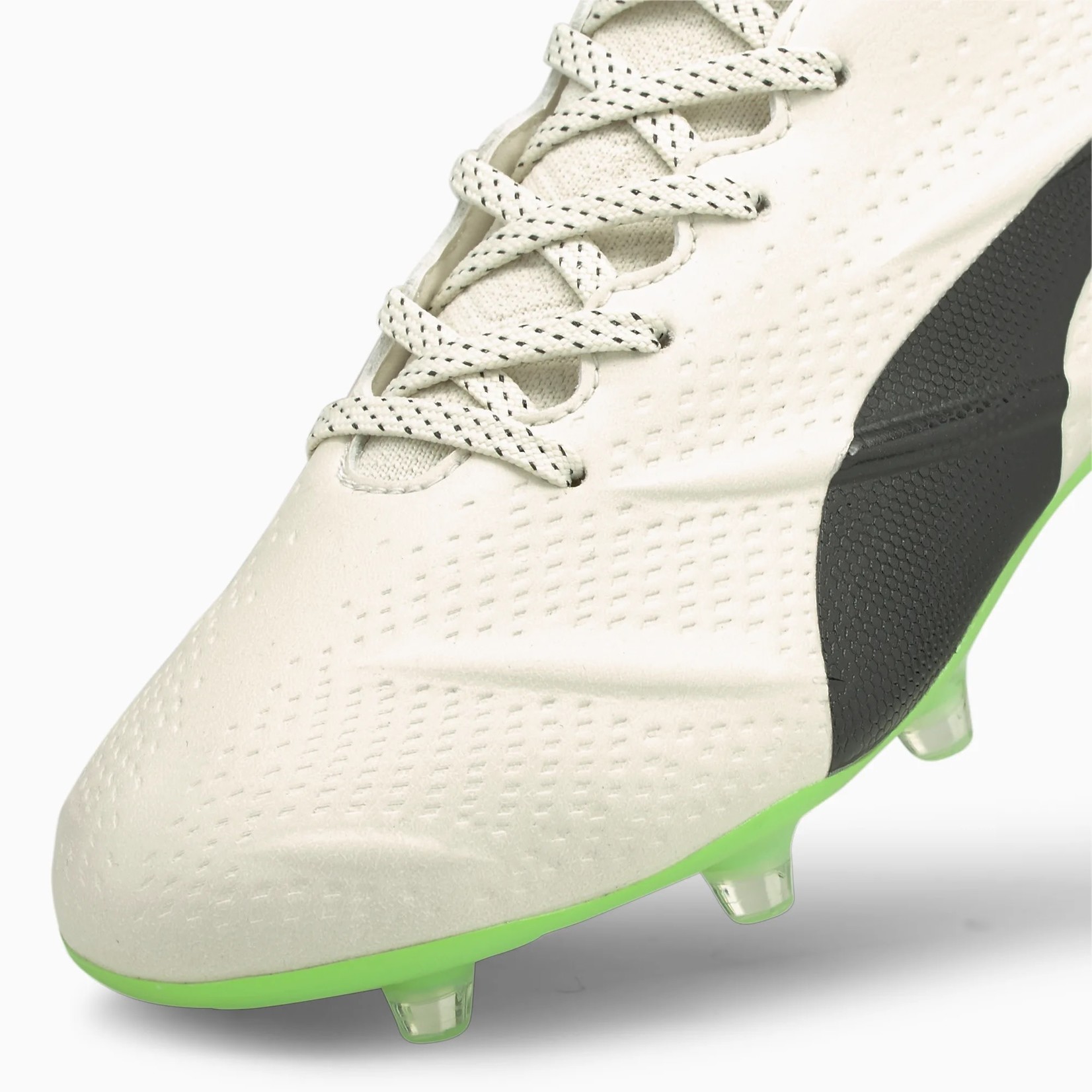 PUMA KING PLATINUM 21 VGN FG/AG (IVORY/BLACK/LIME)