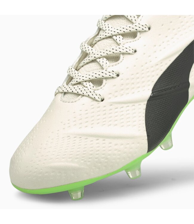 PUMA King Platinum 21 Vegan FG/AG (Ivory/Black/Lime)