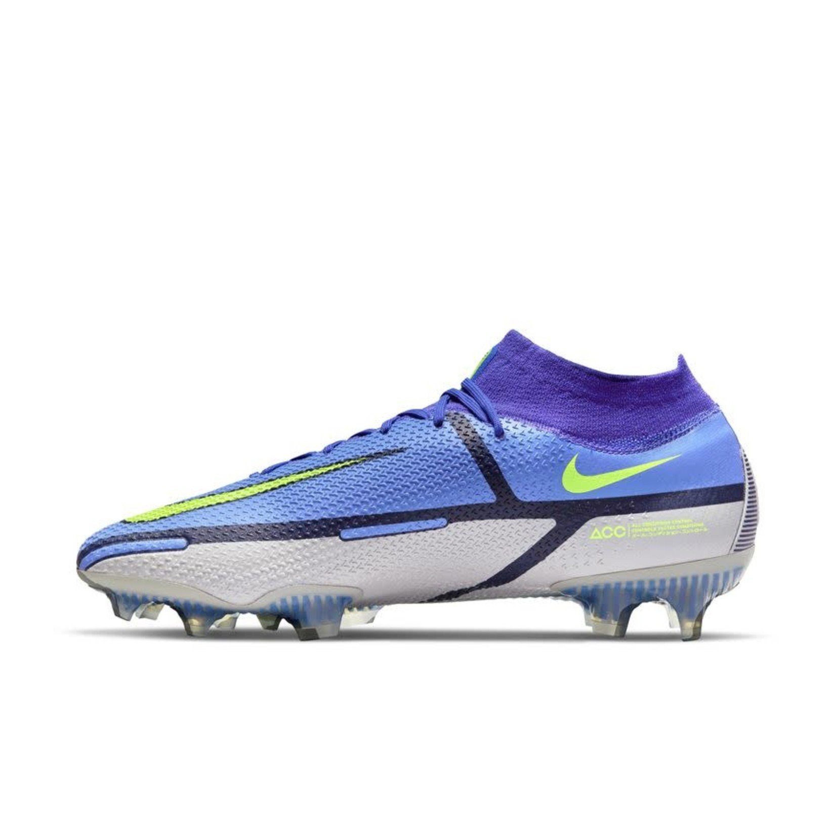 NIKE PHANTOM GT2 DF ELITE FG (BLUE/GRAY/VOLT)