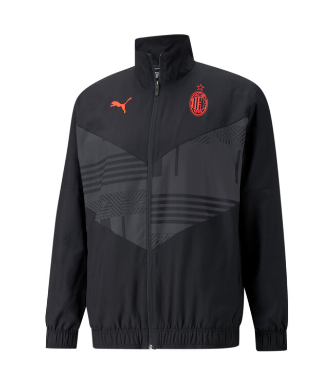 PUMA AC Milan 21/22 Prematch Jacket (Black)