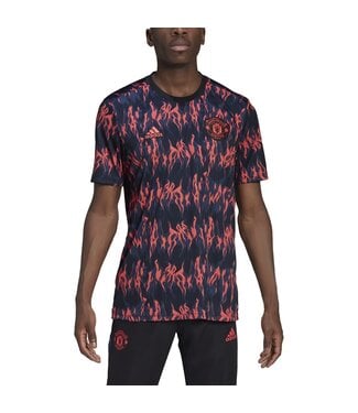 Adidas MANCHESTER UNITED 21/22 PREMATCH JERSEY (BLACK/RED)
