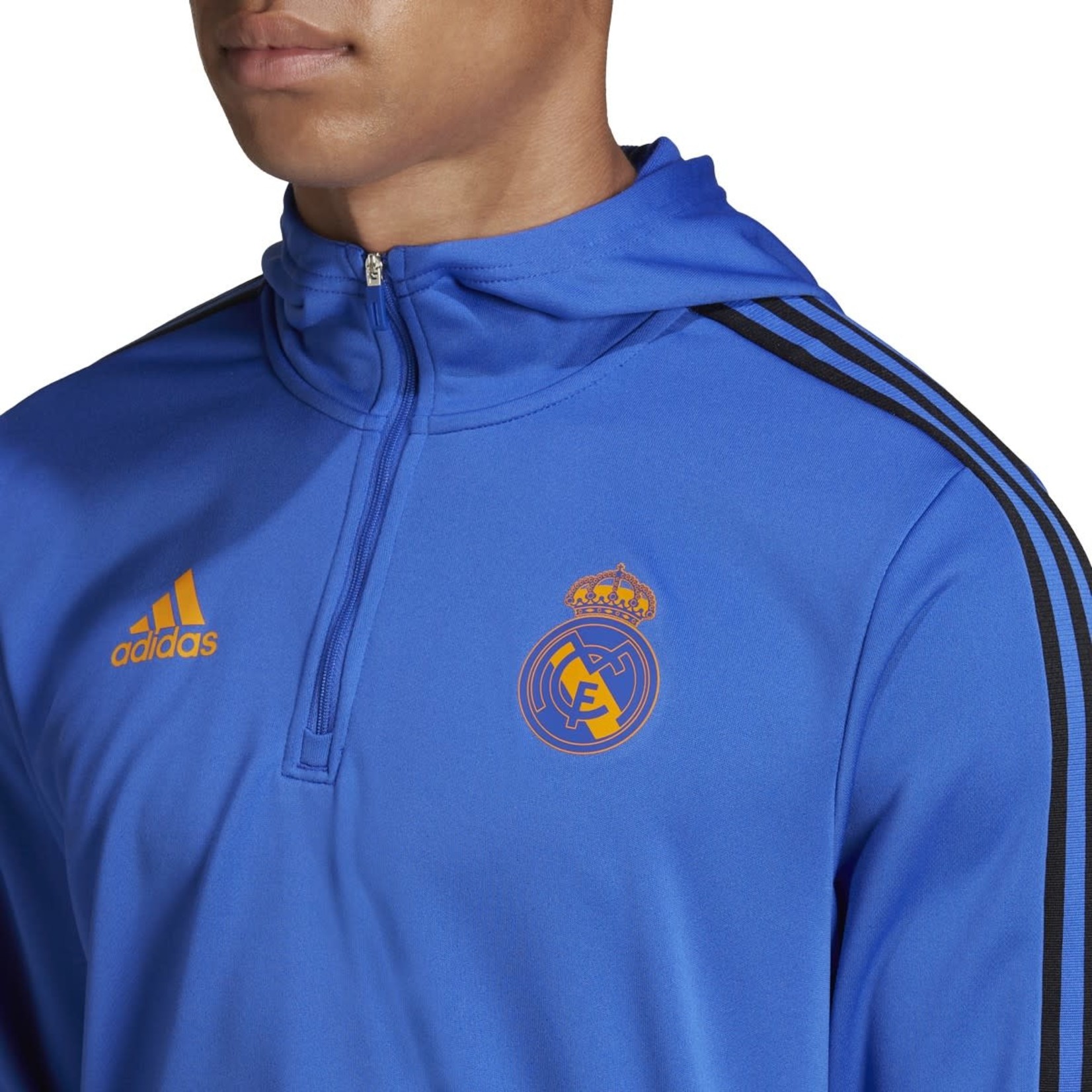 Adidas Real Madrid 21/22 Training Jersey (Blue/Orange)