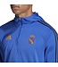 Adidas Real Madrid 21/22 Tiro 21 Hooded Track Top (Blue/Orange)