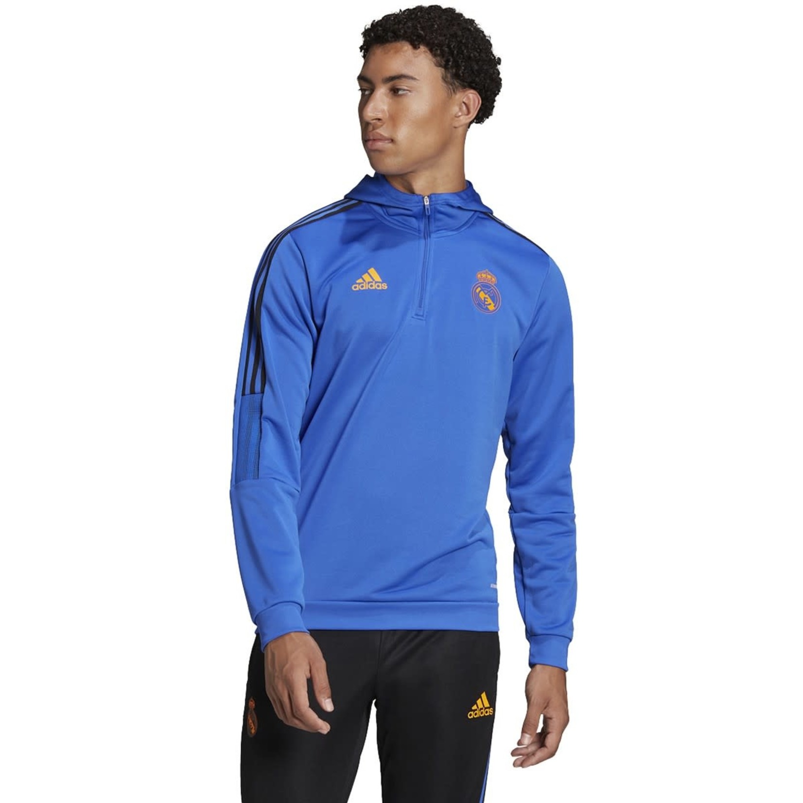 Adidas Real Madrid 21/22 Training Jersey (Blue/Orange)