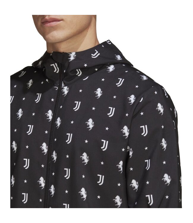 Adidas Juventus 21/22 Windbreaker (Black)