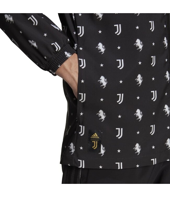 Adidas Juventus 21/22 Windbreaker (Black)