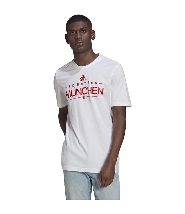 Adidas Bayern Munich 21/22 Graphic Tee (White)