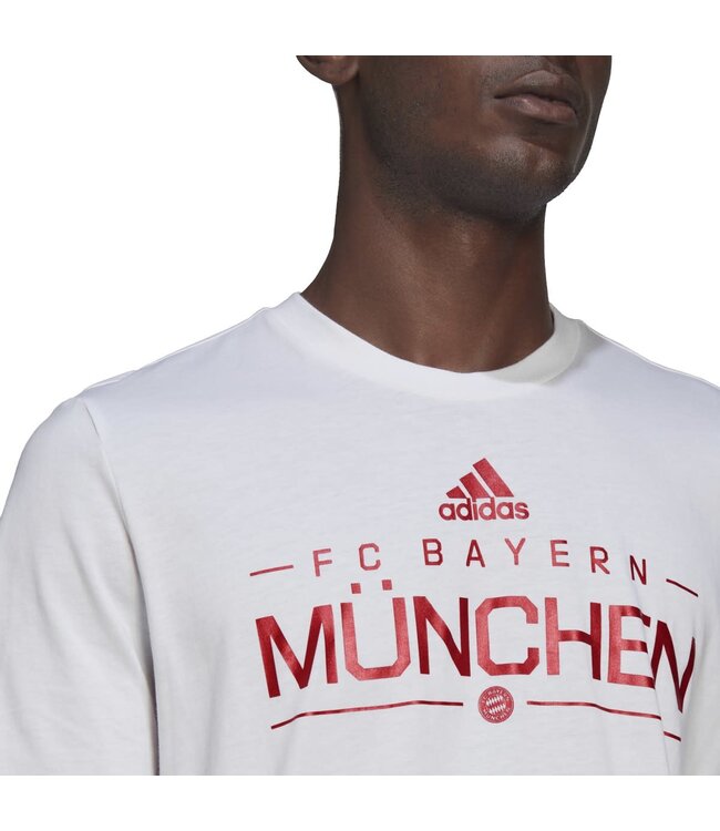 Adidas Bayern Munich 21/22 Graphic Tee (White)