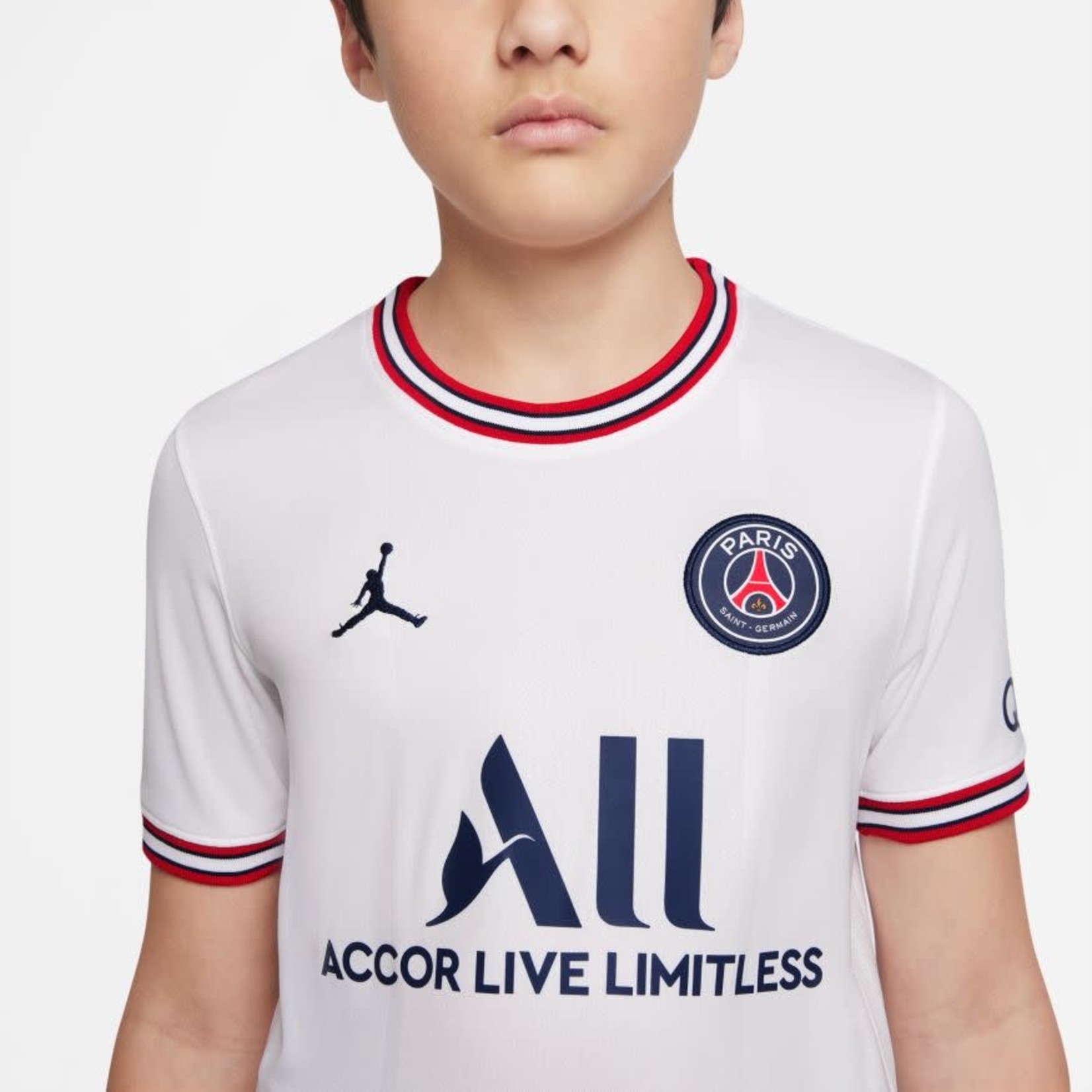 NIKE PSG 21/22 FOURTH JERSEY YOUTH (WHITE/RED)