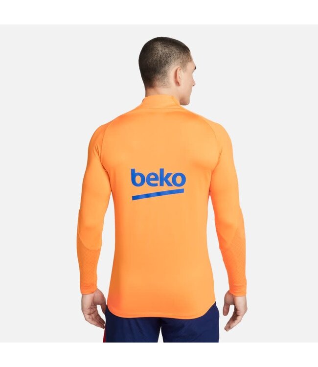 Nike FC Barcelona 21/22 Strike Drill Top 1/4 Zip (Orange/Blue)