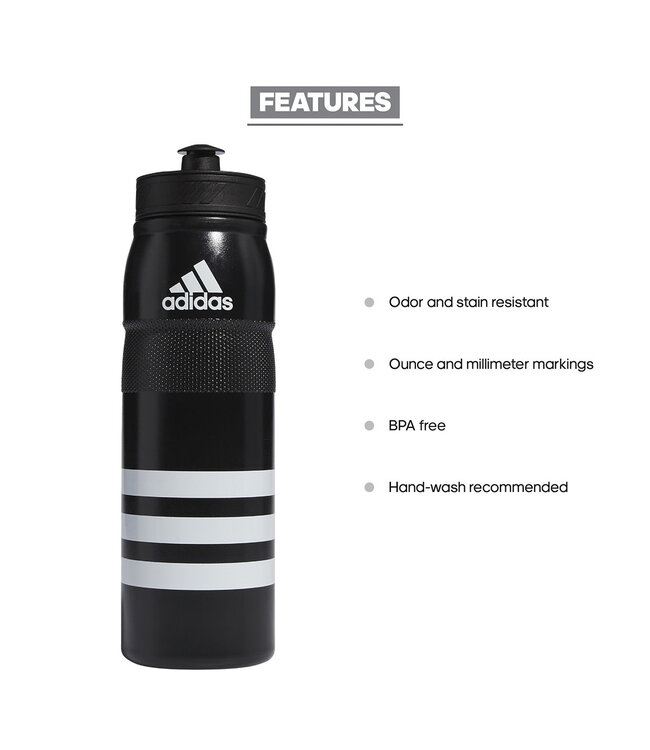 Adidas Stadium Water Bottle (Black/White)