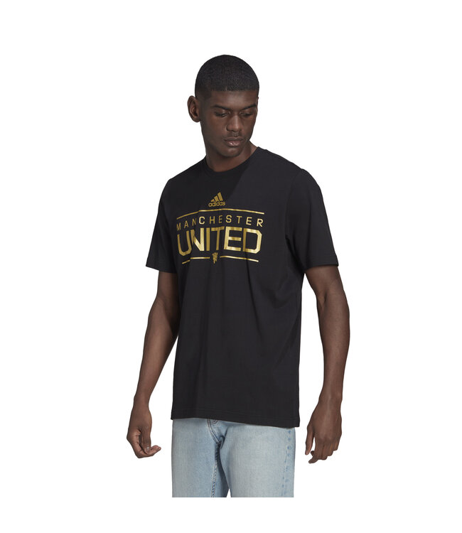 Adidas Manchester United 21/22 Graphic Tee (Black)