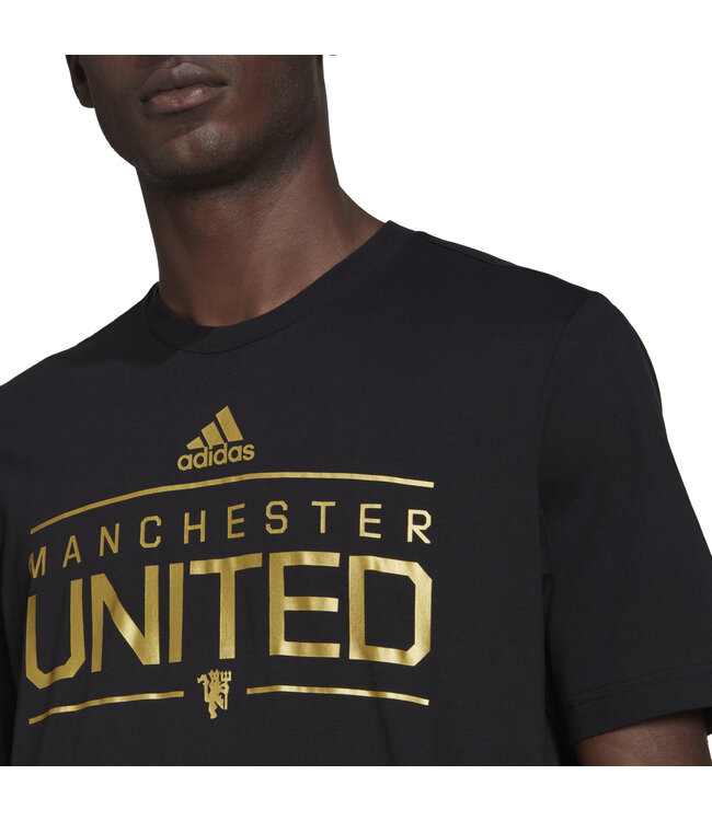 Adidas Manchester United 21/22 Graphic Tee (Black)