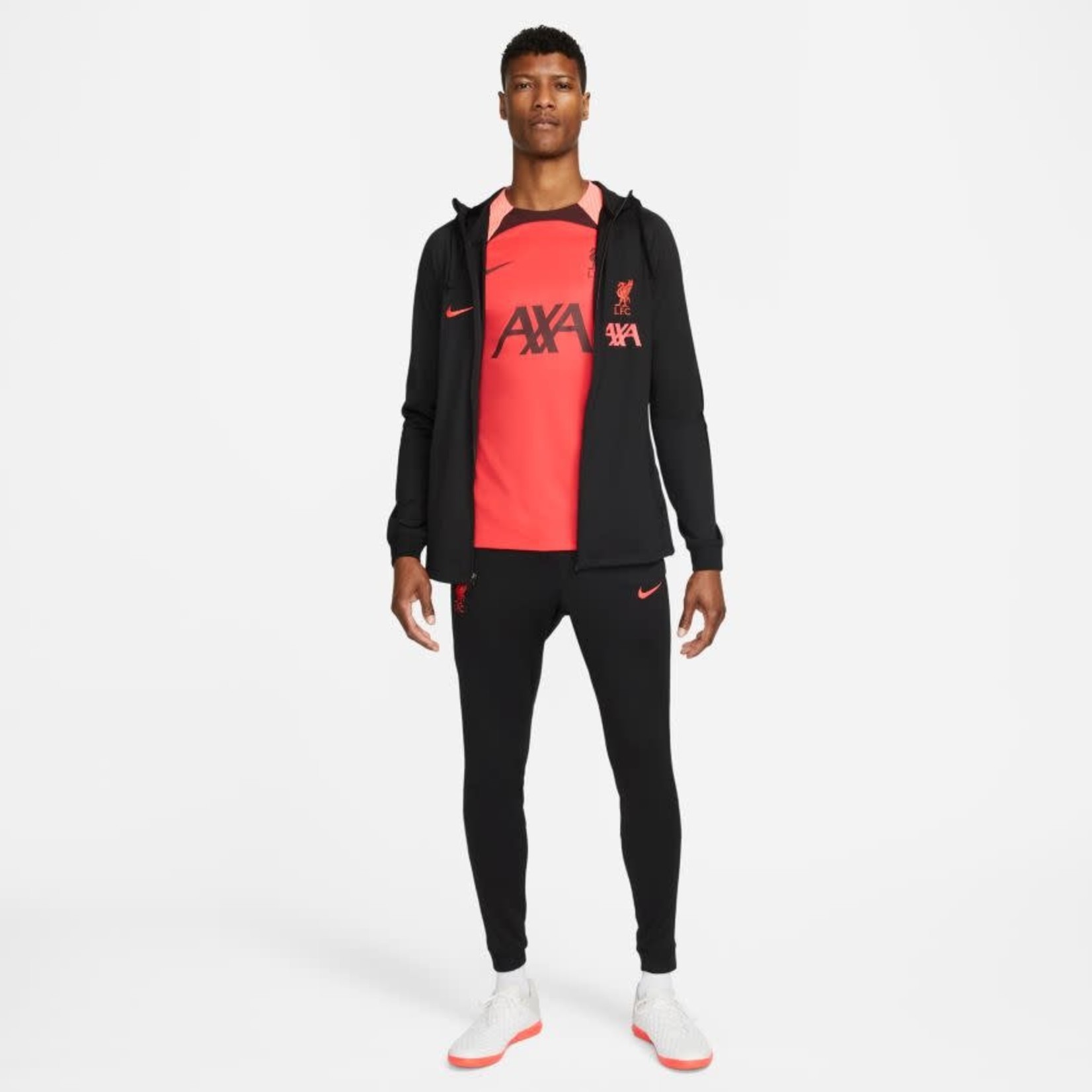 Liverpool FC Strike Men's Nike Dri-Fit Soccer Black Track Jacket, XL