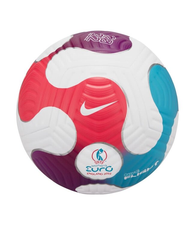 NIKE UEFA Women's Euro Flight Official Match Ball 2022 (White/Pink/Blue)