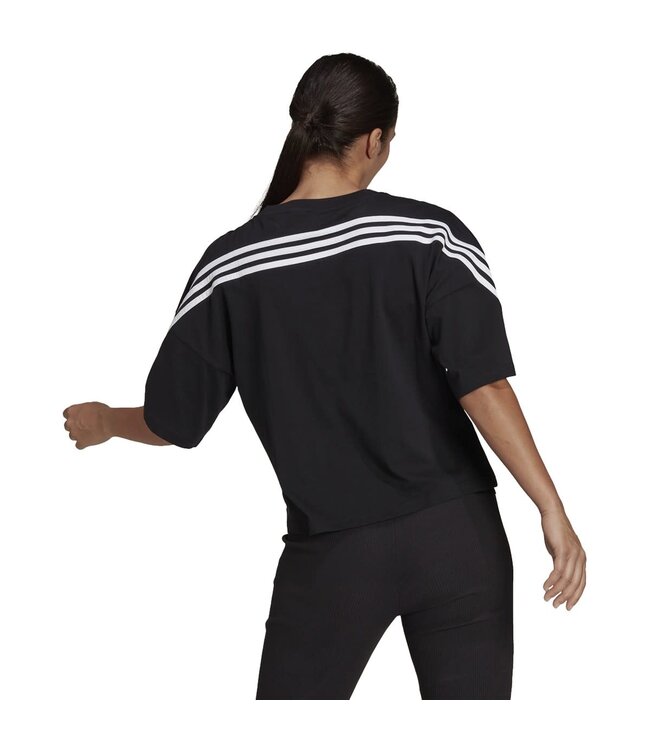 Adidas DCFC Sportswear 3Stripe Crop Tee Women (Black)