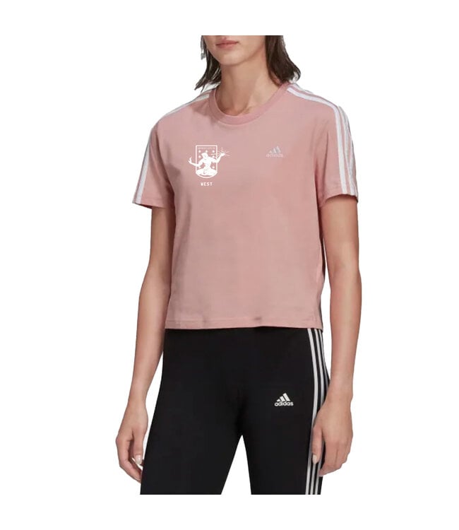 Adidas Essentials Loose Crop Tee Women (DCFC) (Pink)