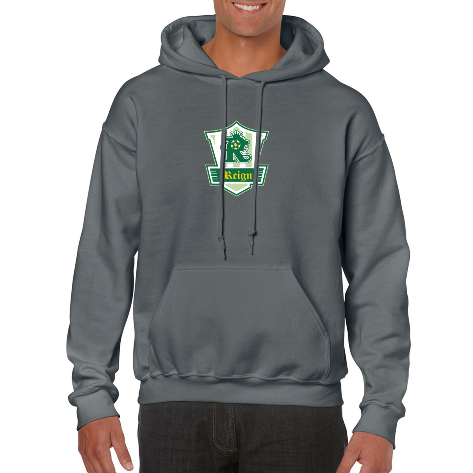 PLYMOUTH REIGN HEAVY BLEND HOODIE (CHARCOAL)
