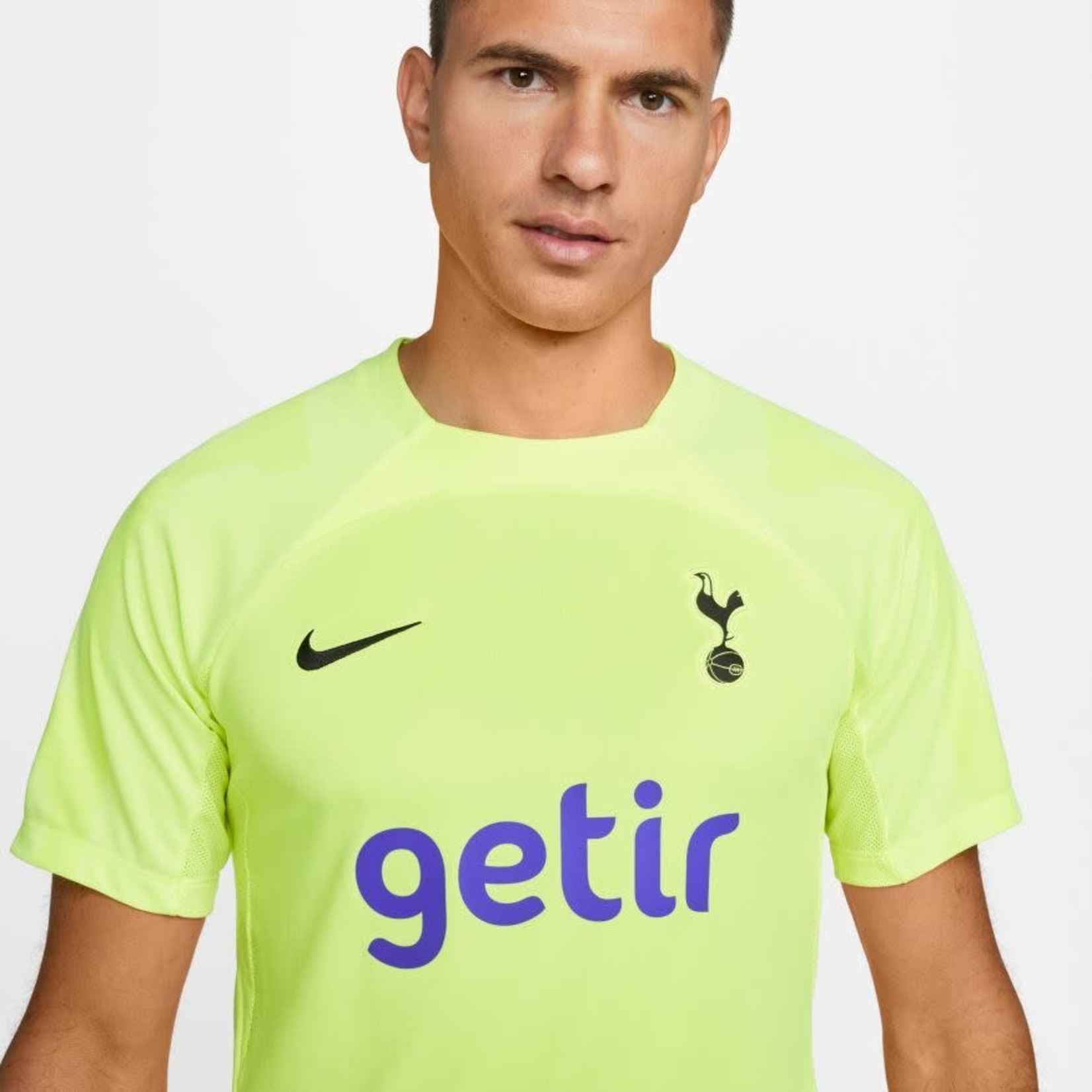 Nike Tottenham Hotspur Strike Soccer Top Youth Version 012-Black-Volt 2022-23