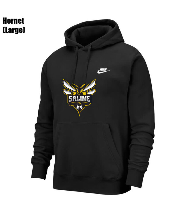 Nike Saline Sportswear Club Hoodie Fleece (Black)