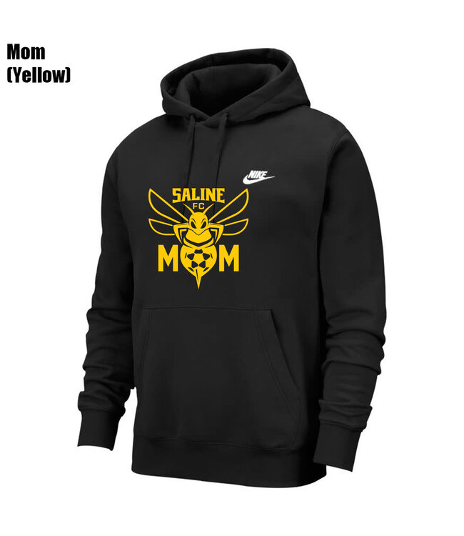 Nike Saline Sportswear Club Hoodie Fleece (Black)