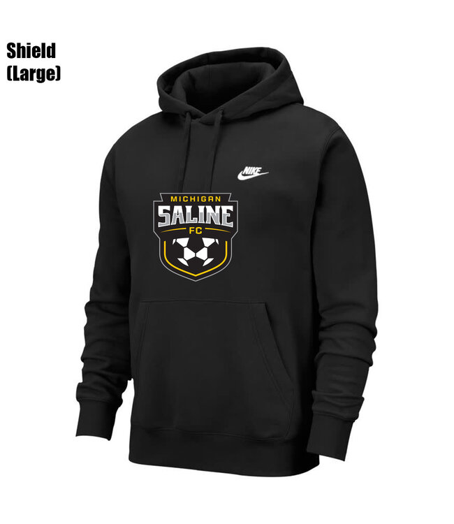 Nike Saline Sportswear Club Hoodie Fleece (Black)