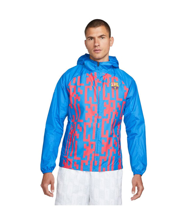 Nike FC Barcelona 22/23 AWF Jacket (Blue/Red)