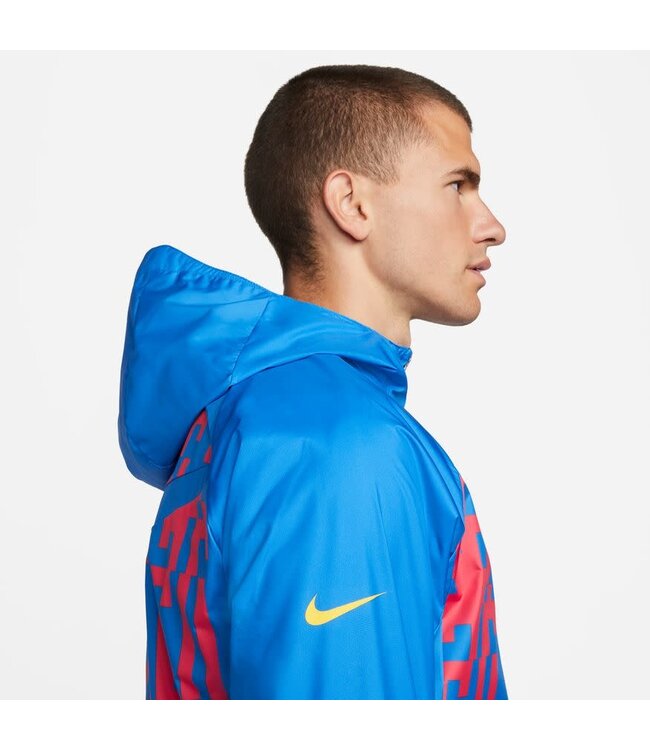 Nike FC Barcelona 22/23 AWF Jacket (Blue/Red)