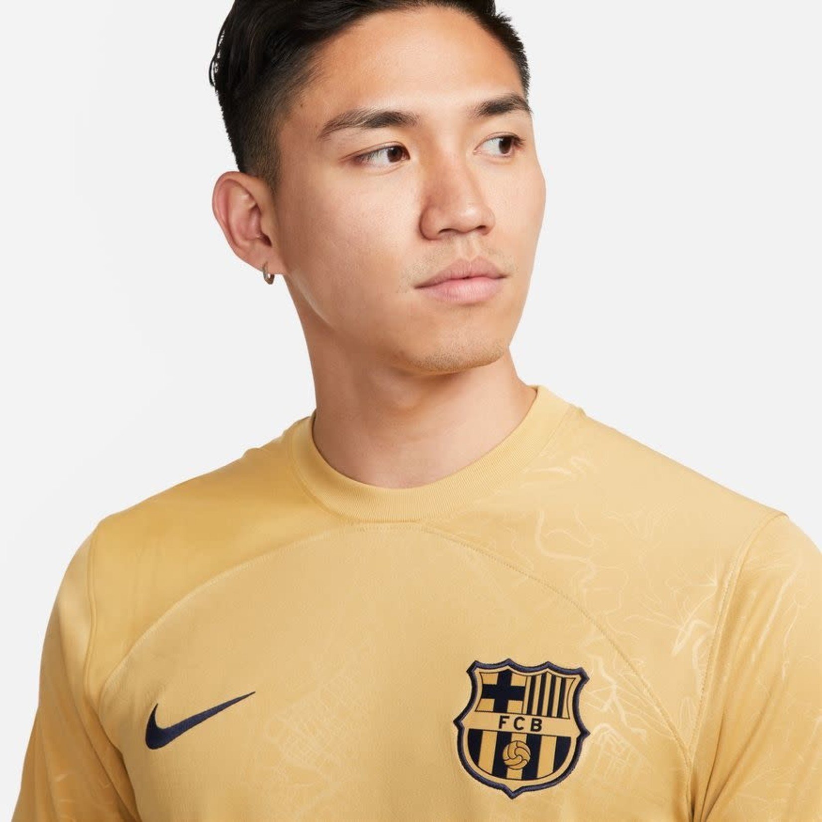 : FC Barcelona Youth Black Nike Replica Away Jersey