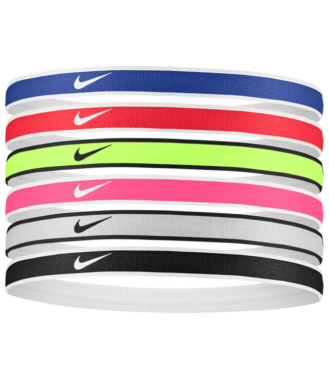 Nike Swoosh Sport Headbands 6Pk Tipped (Multi)