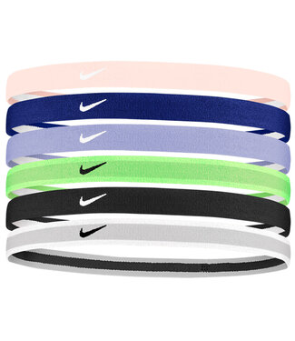 Nike SWOOSH SPORT HEADBANDS 6PK YOUTH (PINK/BLUE/PURPLE/LIME)