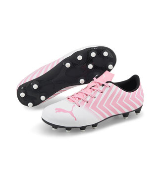PUMA TACTO II FG/AG JR (WHITE/PINK)
