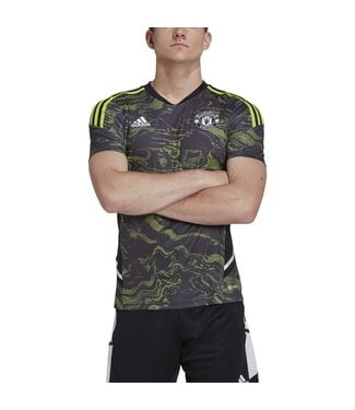 Adidas MANCHESTER UNITED 22/23 CONDIVO 22 TRAINING JERSEY (BLACK/LIME)