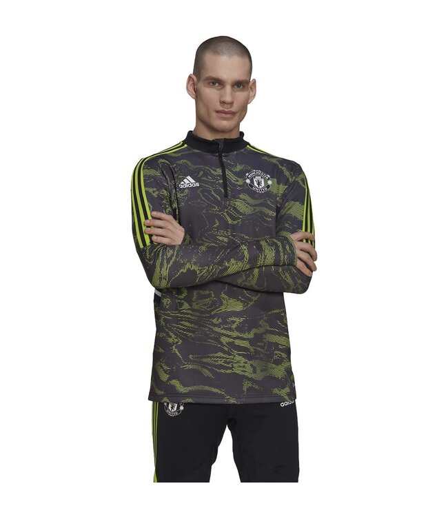 Adidas Manchester United 22/23 Condivo 22 Training Top (Black/Lime)