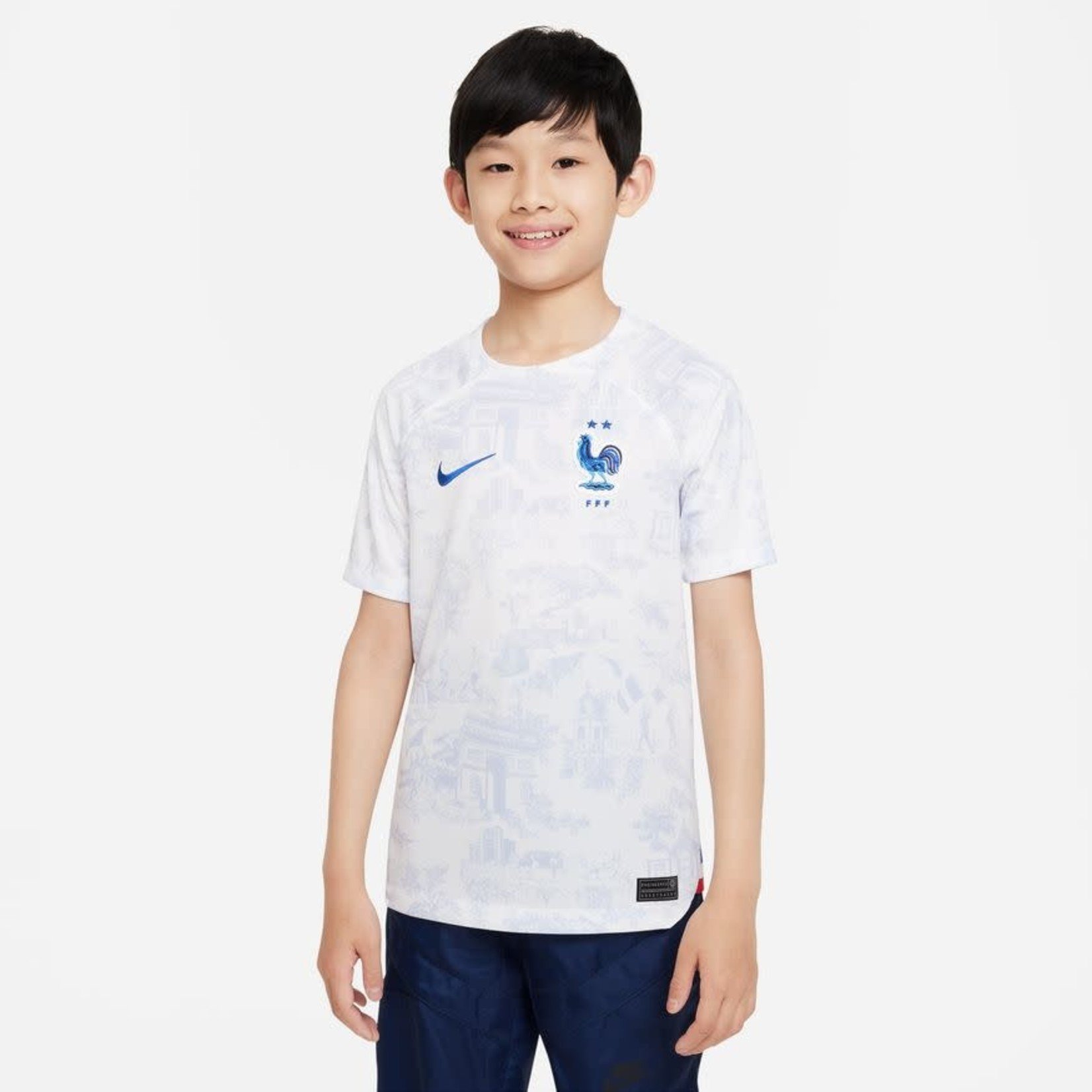 NIKE FRANCE 2022 AWAY JERSEY YOUTH (WHITE)