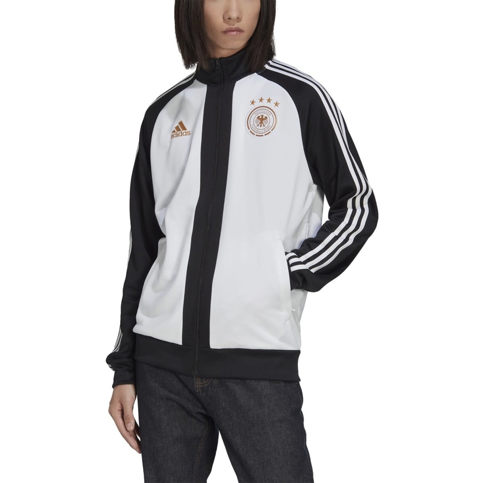 ADIDAS GERMANY 2022 DNA TRACK TOP (BLACK/WHITE)