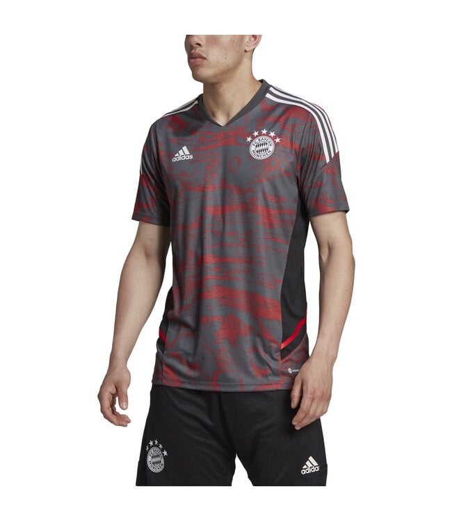 Adidas Bayern 22/23 Condivo 22 Training Jersey (Gray/Red)