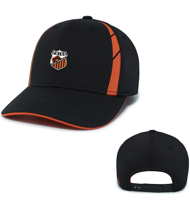 Van Buren Coolcore Sideline Snapback Cap (Black/Orange)