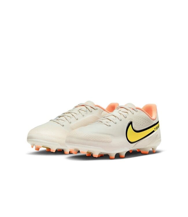 NIKE Tiempo Legend 9 Academy FG/MG Jr (White/Yellow/Orange)