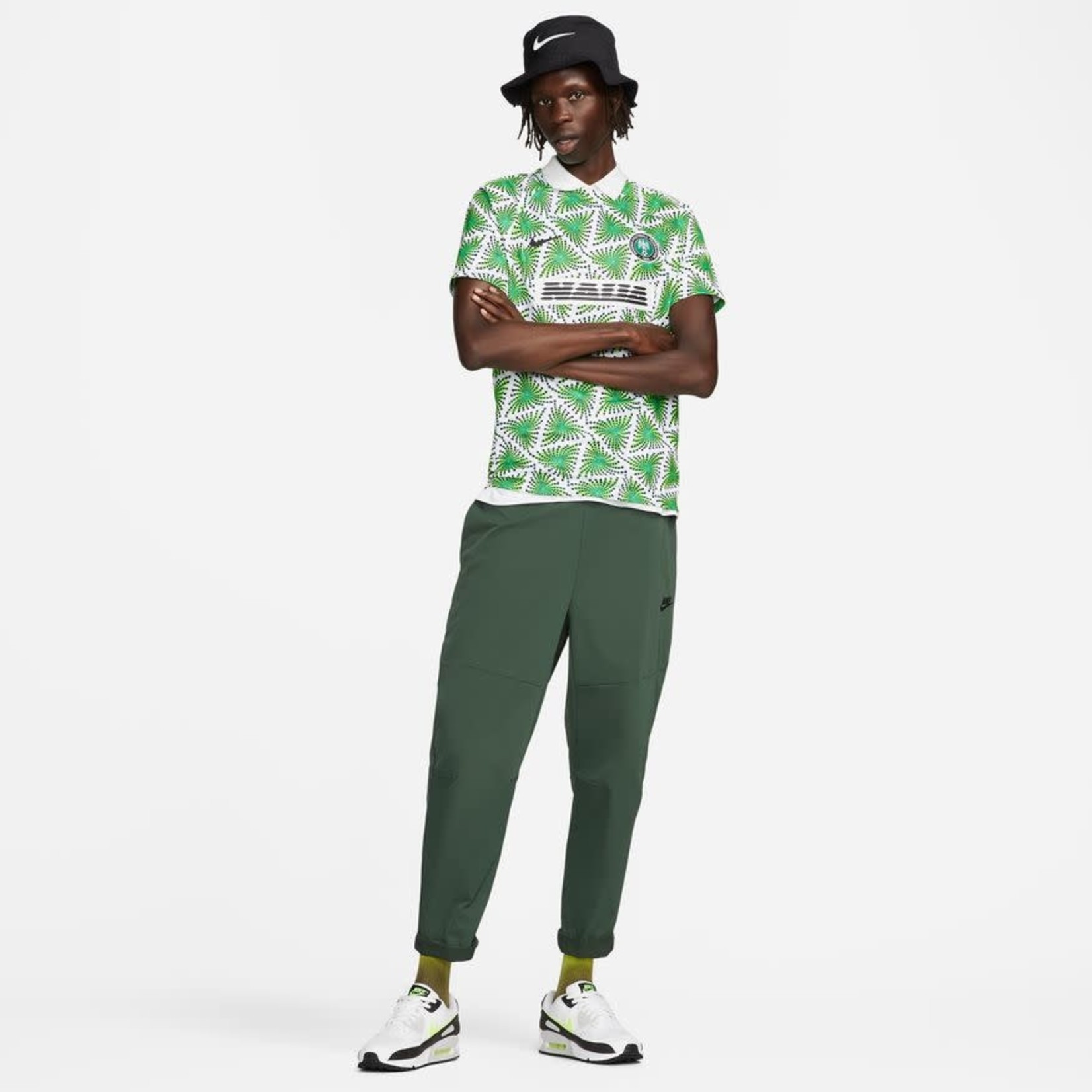 Nigeria National Team Pre-Match Jersey Shirt Green 2022 for Women