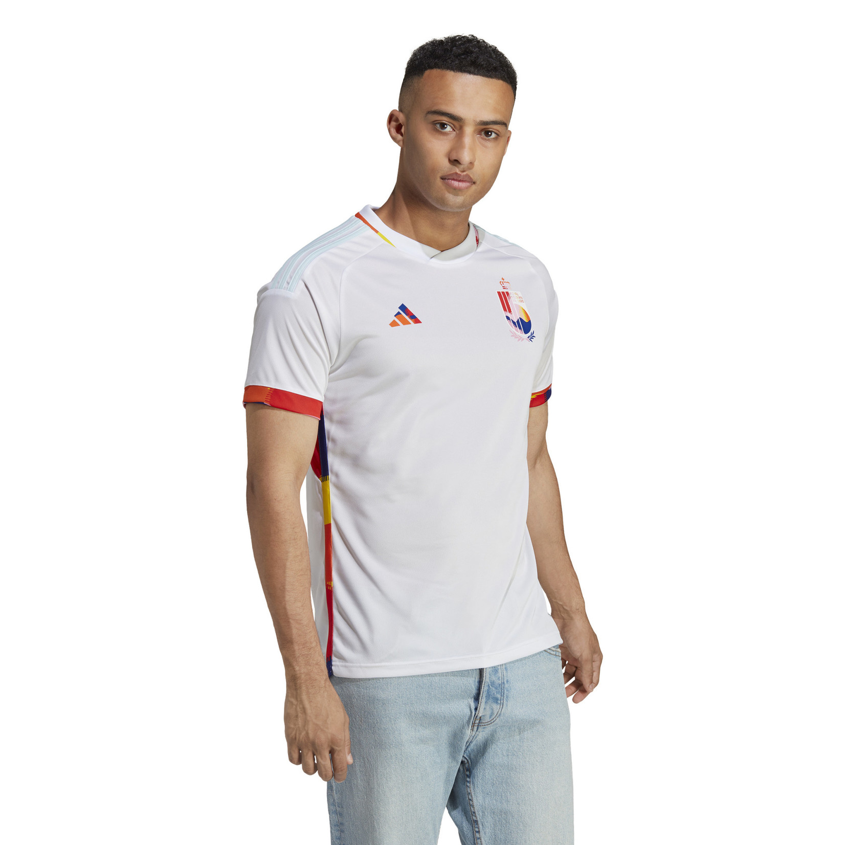 adidas white soccer jersey