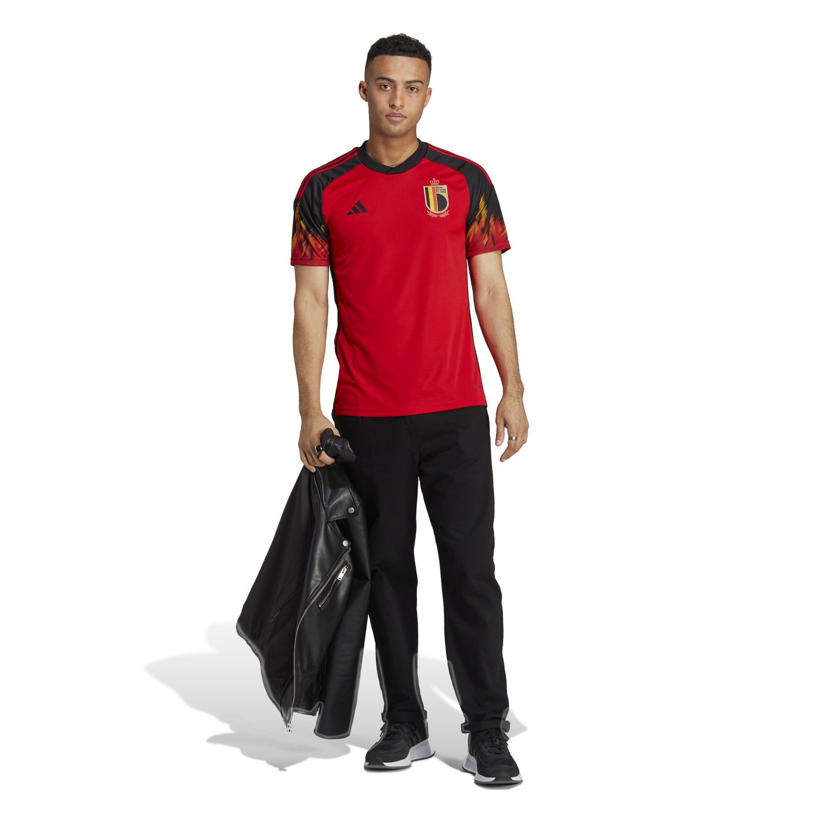 adidas 2022-23 Belgium Authentic Home Jersey - Red-Black in 2023