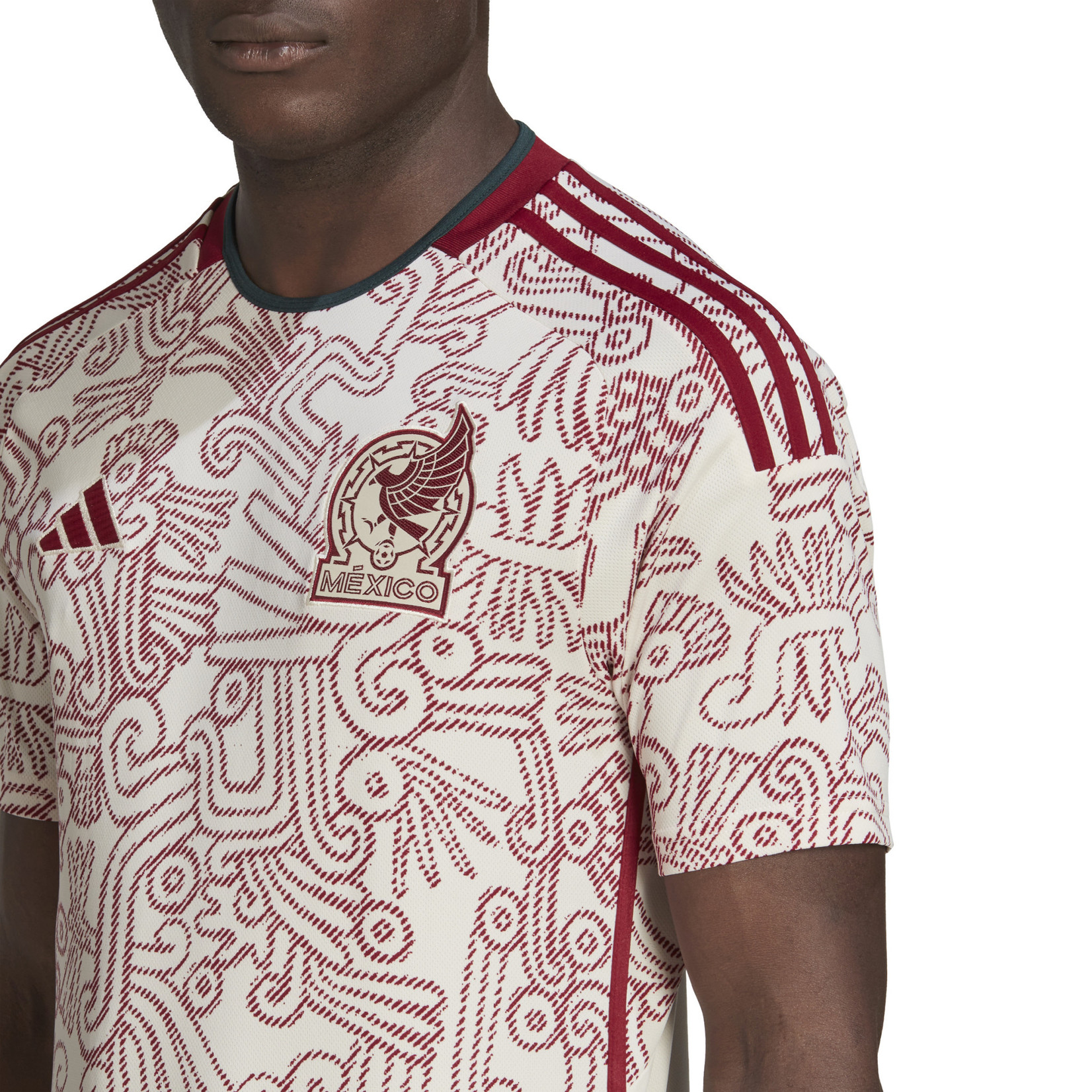 ADIDAS MEXICO 2022 AWAY JERSEY (WHITE/RED)