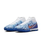 NIKE ZOOM MERCURIAL SUPERFLY 9 ACADEMY CR7 TF (WHITE/BLUE)