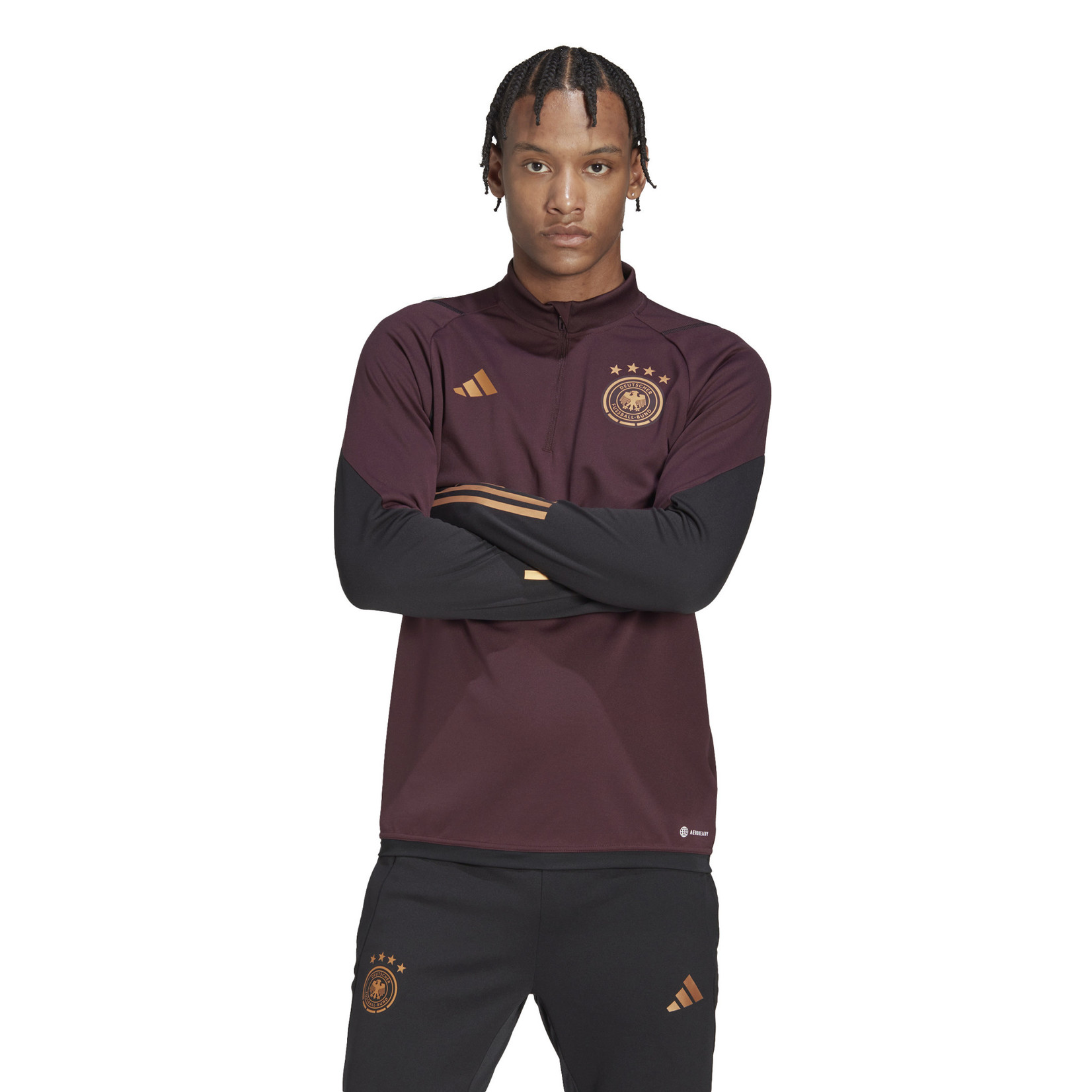 Adidas 2022 Germany Training Top Maroon Size Mens Small